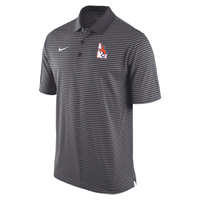 Image of BOISE STATE POLO STADIUM STRIPE VAULT LOGO NIKE -  dkhthrgrey